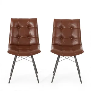Contemporary Tufted Dining Chairs with Toothpick Legs, Set of 2 - NH843413 dining table set, 6-piece dining set