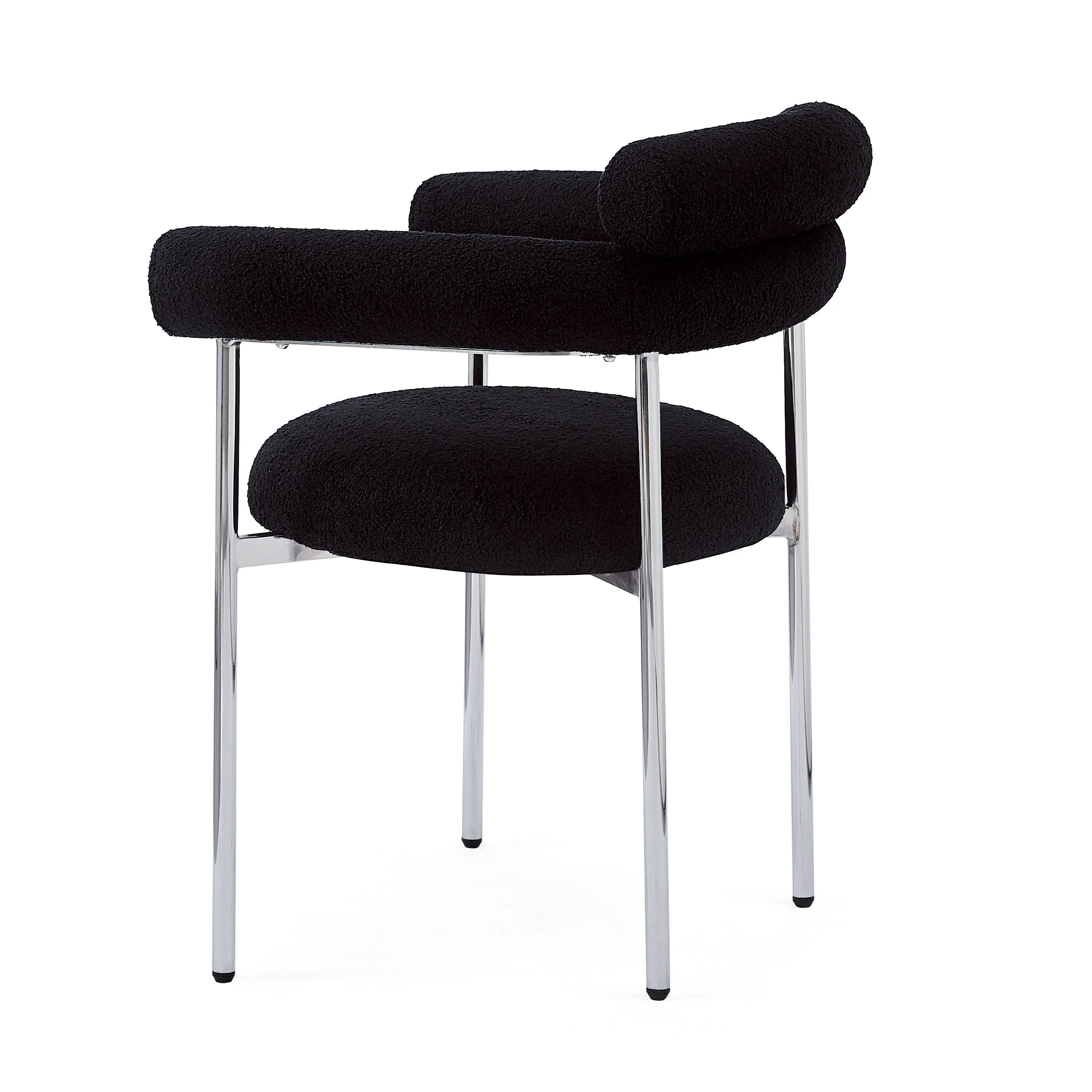 Contemporary Upholstered Dining Chair  Soft Cushioned Seat & Back