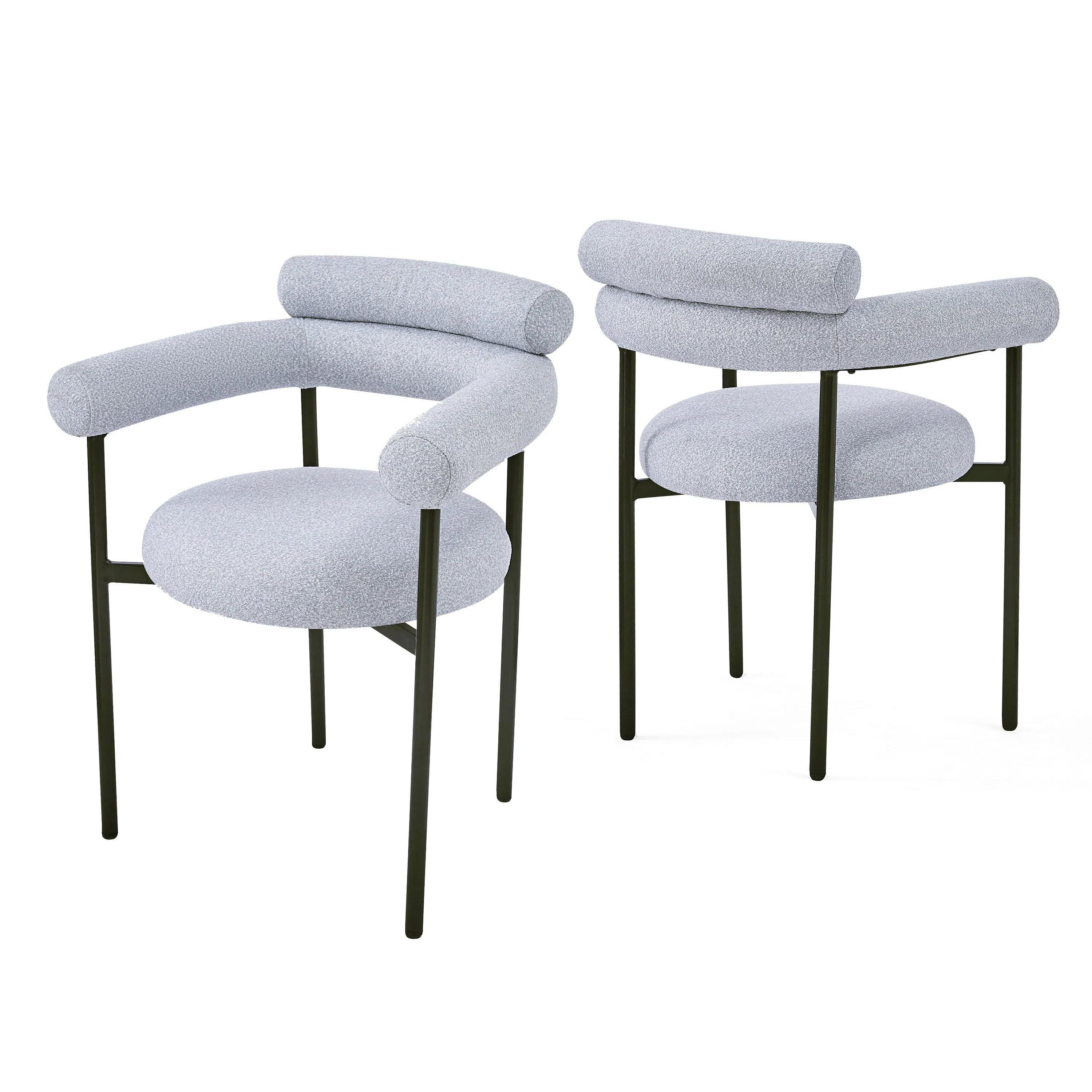 Contemporary Upholstered Dining Chair  Soft Cushioned Seat & Back