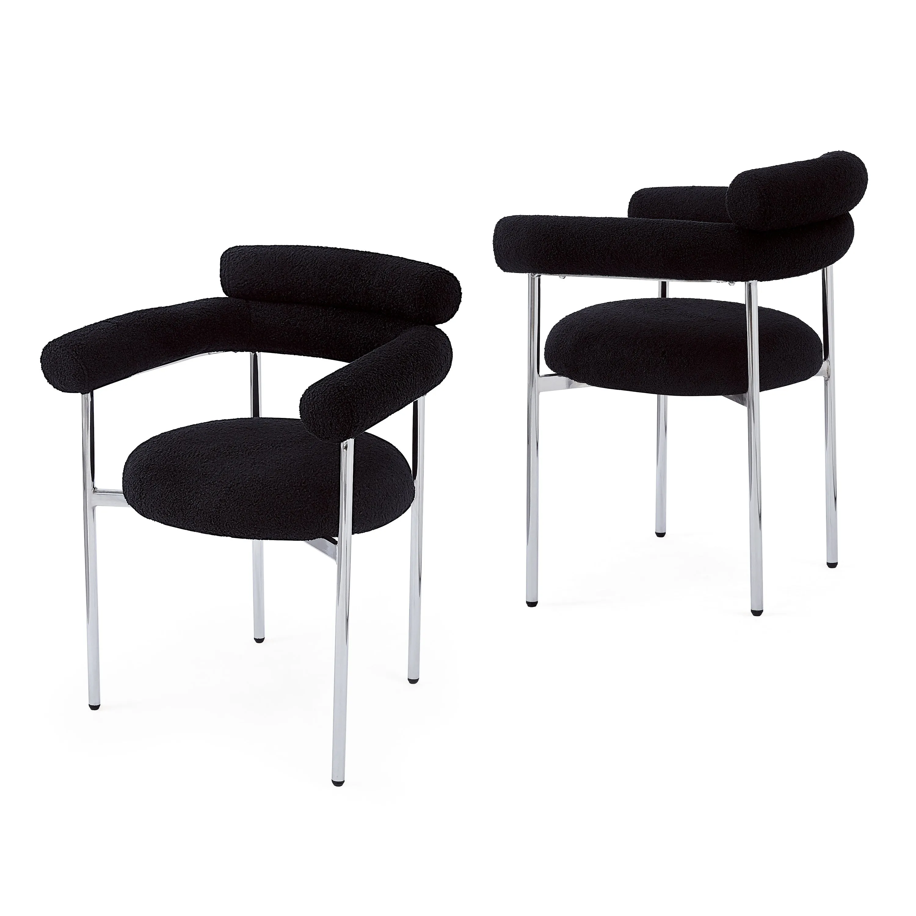 Contemporary Upholstered Dining Chair  Soft Cushioned Seat & Back