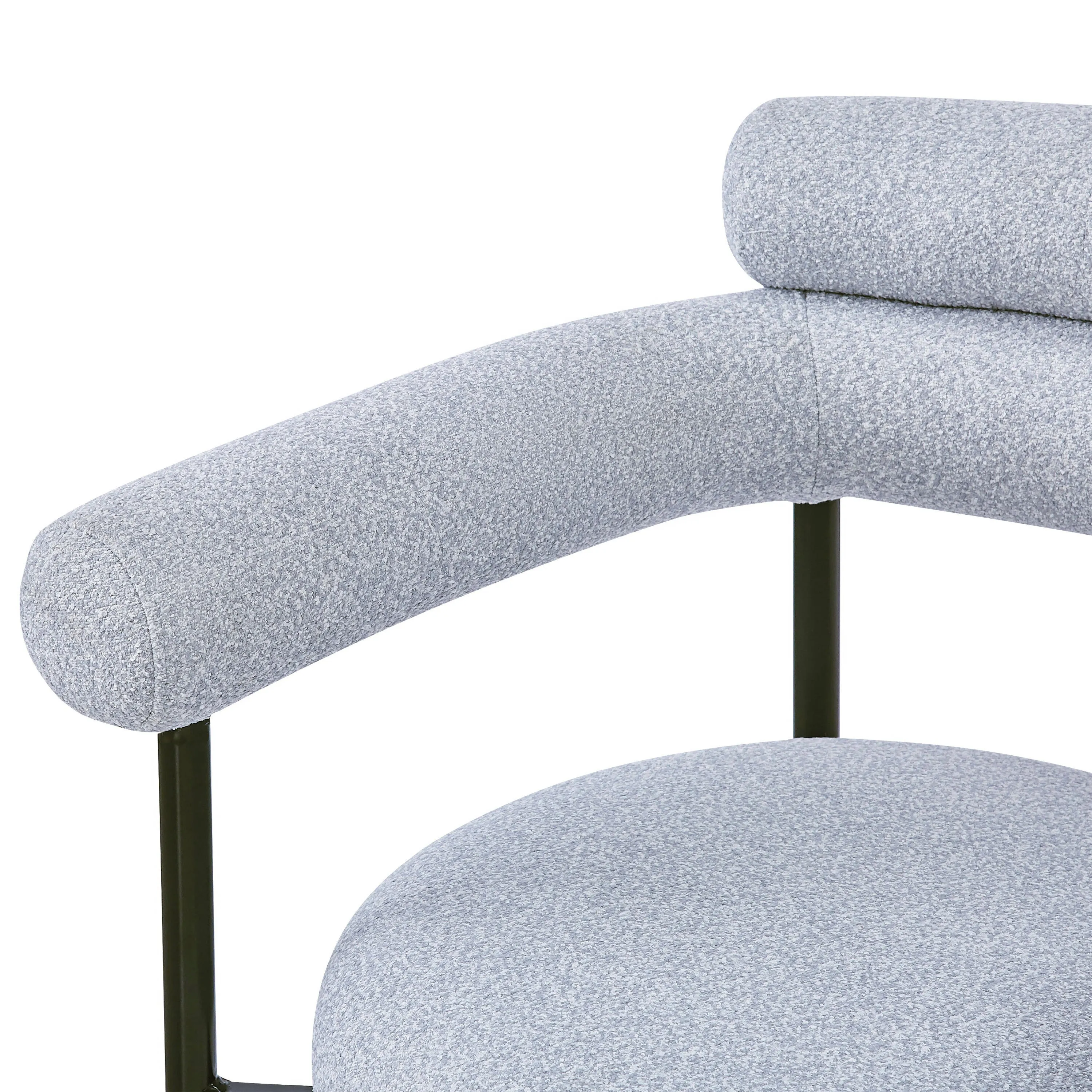 Contemporary Upholstered Dining Chair  Soft Cushioned Seat & Back