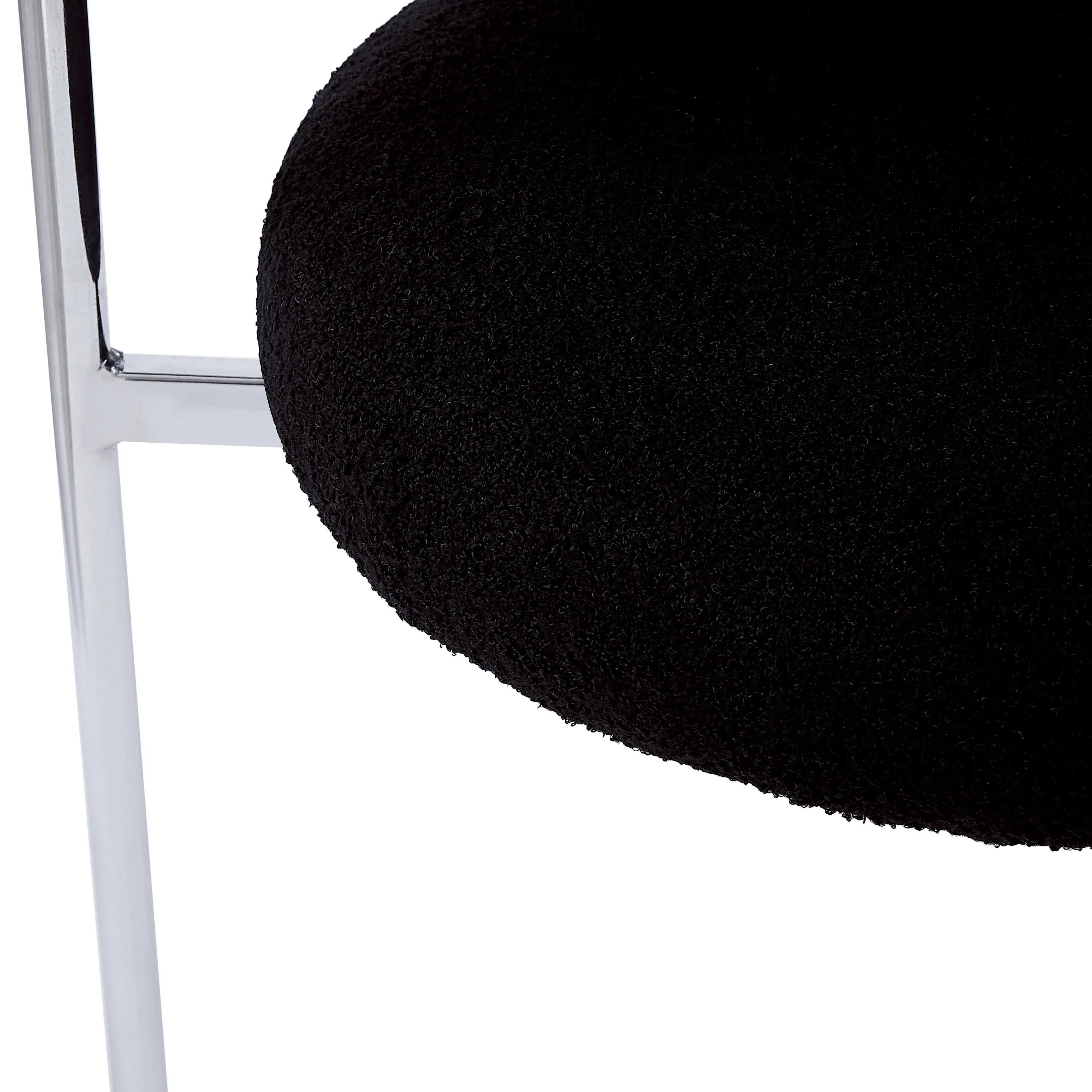 Contemporary Upholstered Dining Chair  Soft Cushioned Seat & Back