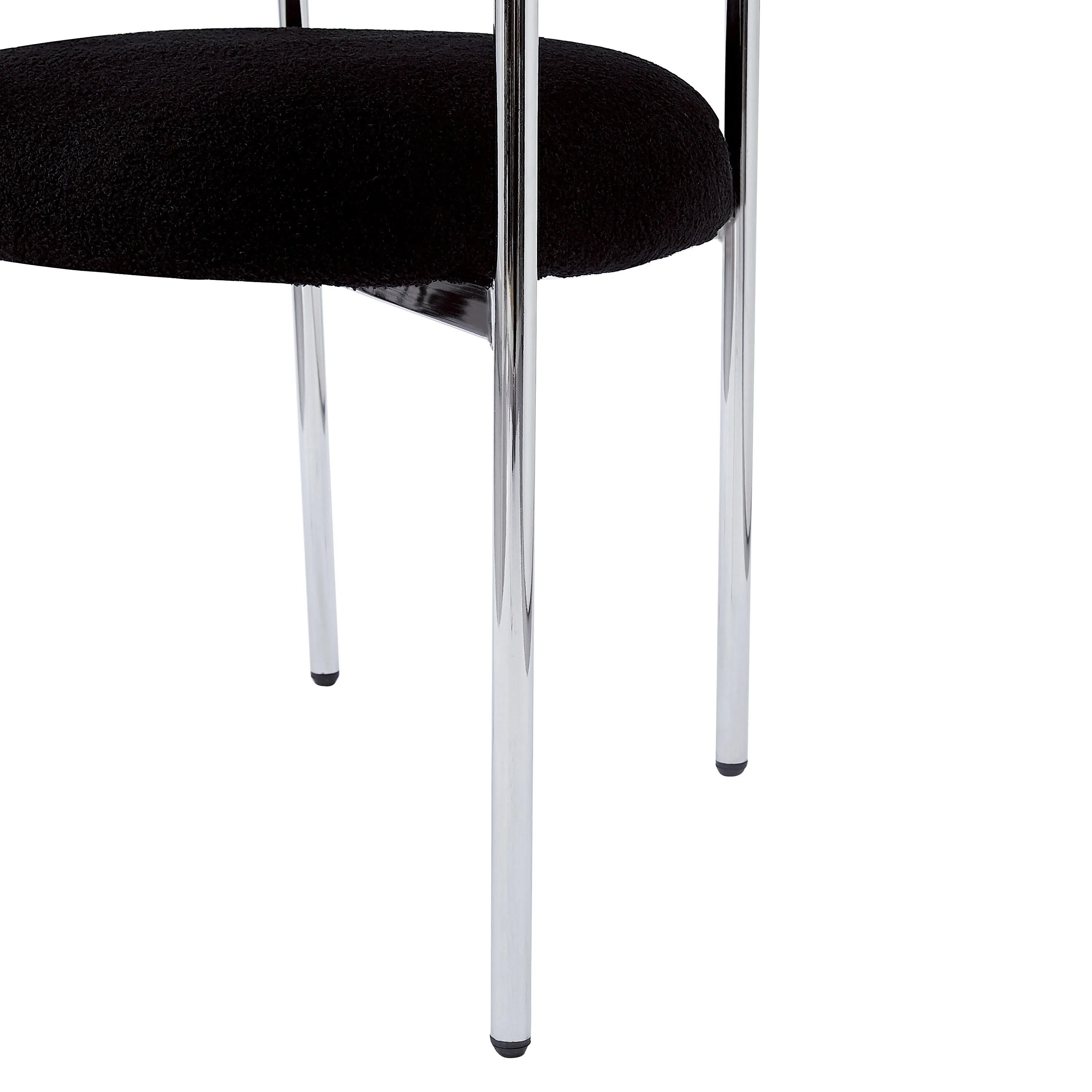Contemporary Upholstered Dining Chair  Soft Cushioned Seat & Back