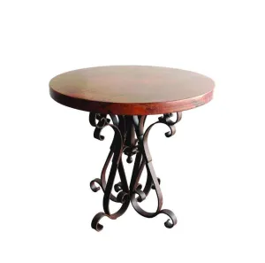 Copper & Wrought Iron Side Table euro sham, pillow shams
