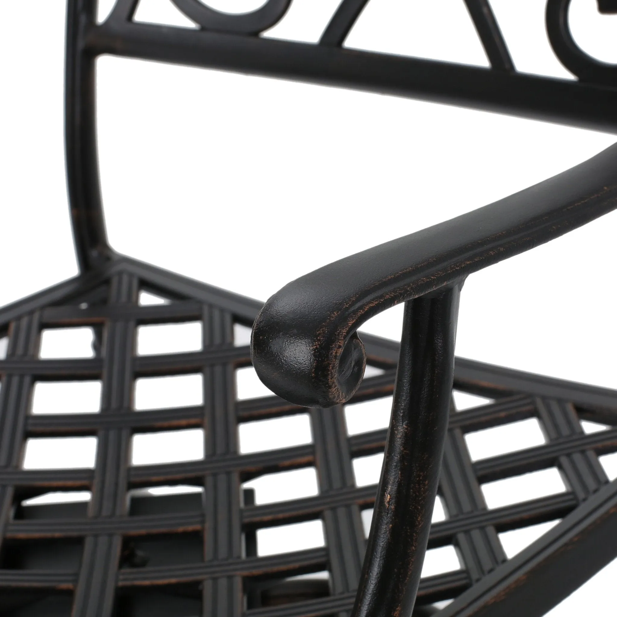 Copper Finish Cast Aluminum 30-Inch Swivel Single Bar Stool - NH280592