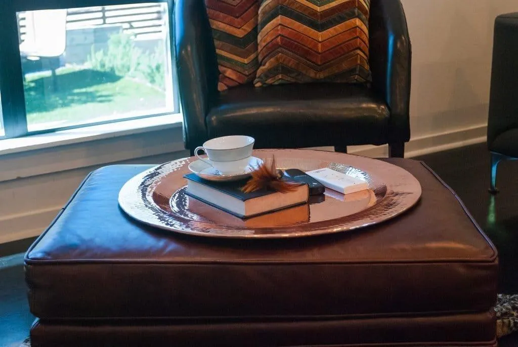 Copper Thessaly Round Serving Platter