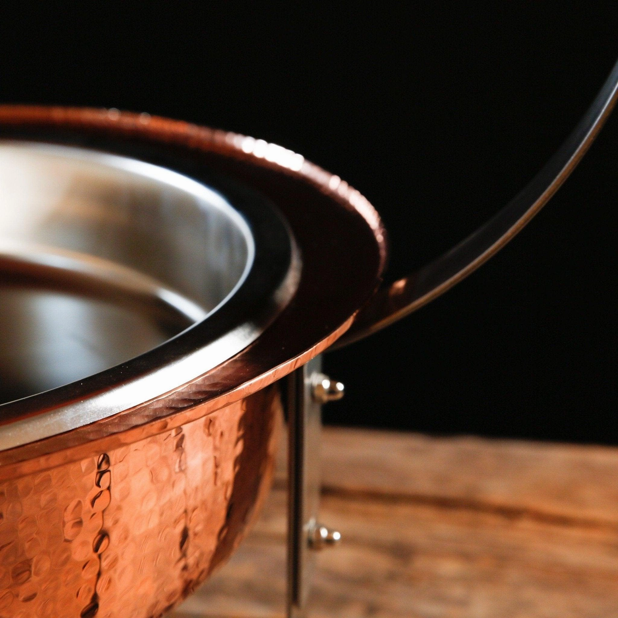 Copper Round Dome Chafer