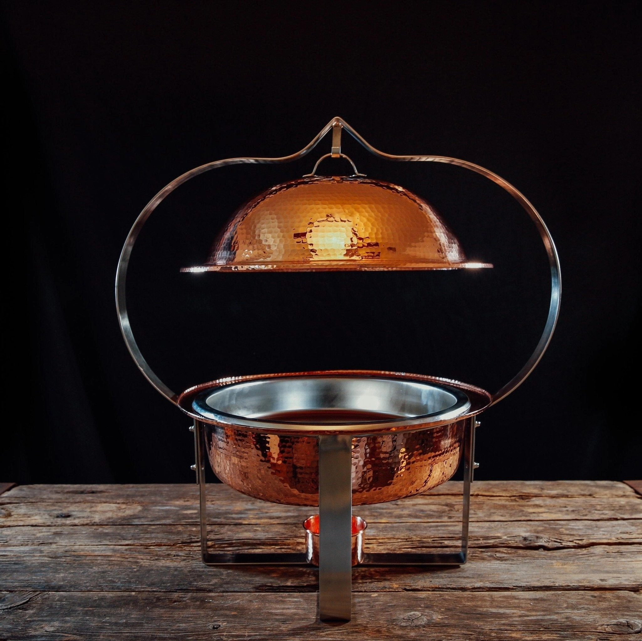 Copper Round Dome Chafer