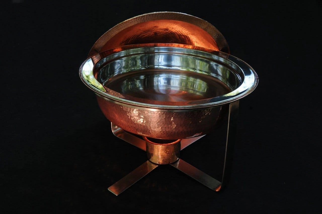 Copper Round Dome Chafer