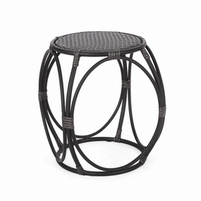 Coston Outdoor Wicker Side Table coffee table, accent table