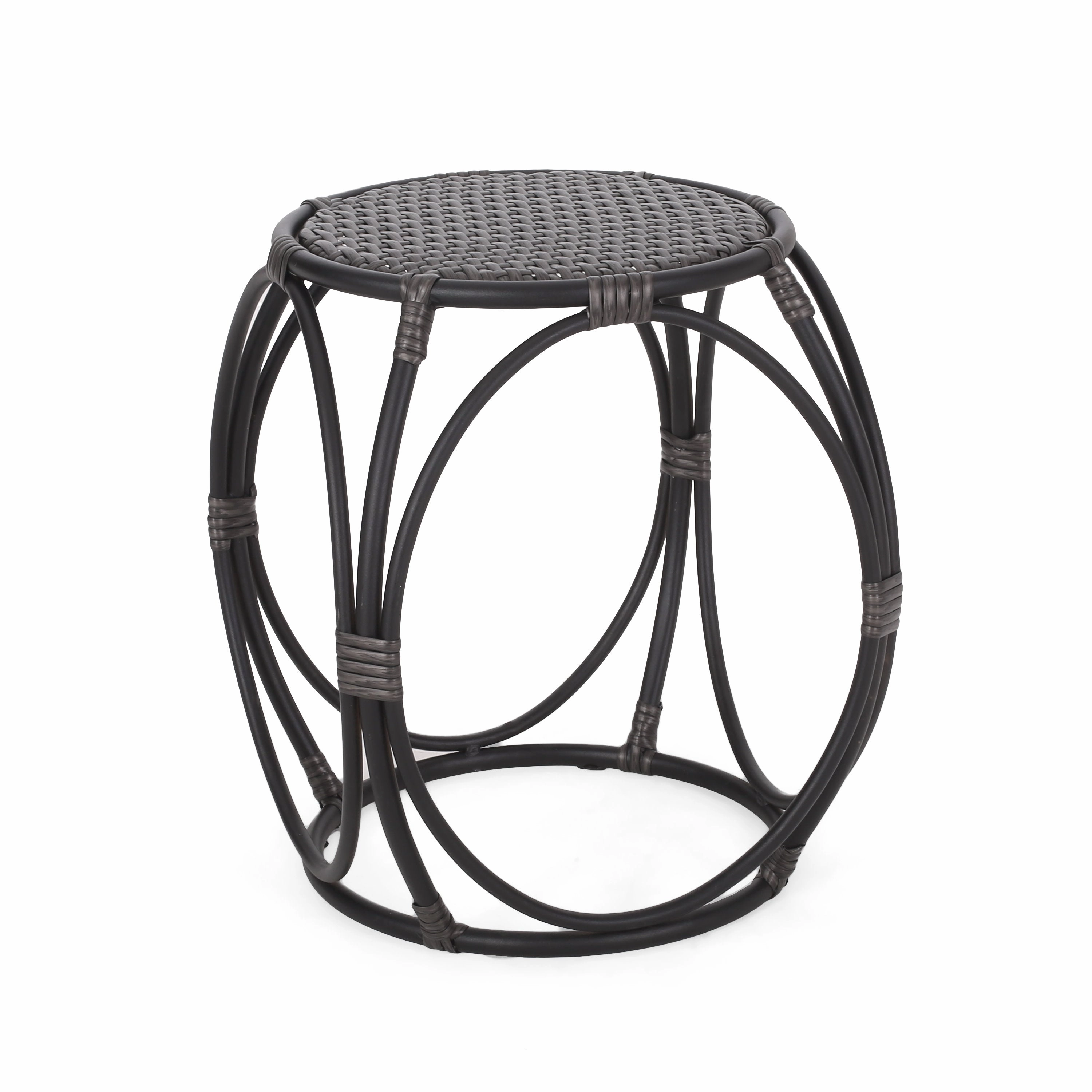 Coston Outdoor Wicker Side Table coffee table, accent table