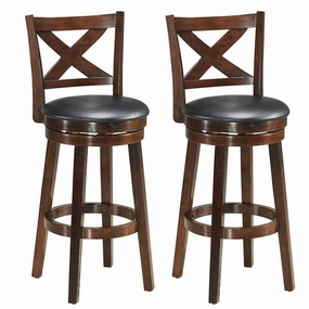 Counter Height Dining Chair, Fabric Upholstered 360 Degree Swivel, PVC Cushioned Seat, Perfect for Dining and Living Room kitchen barstool, adjustable bar stool