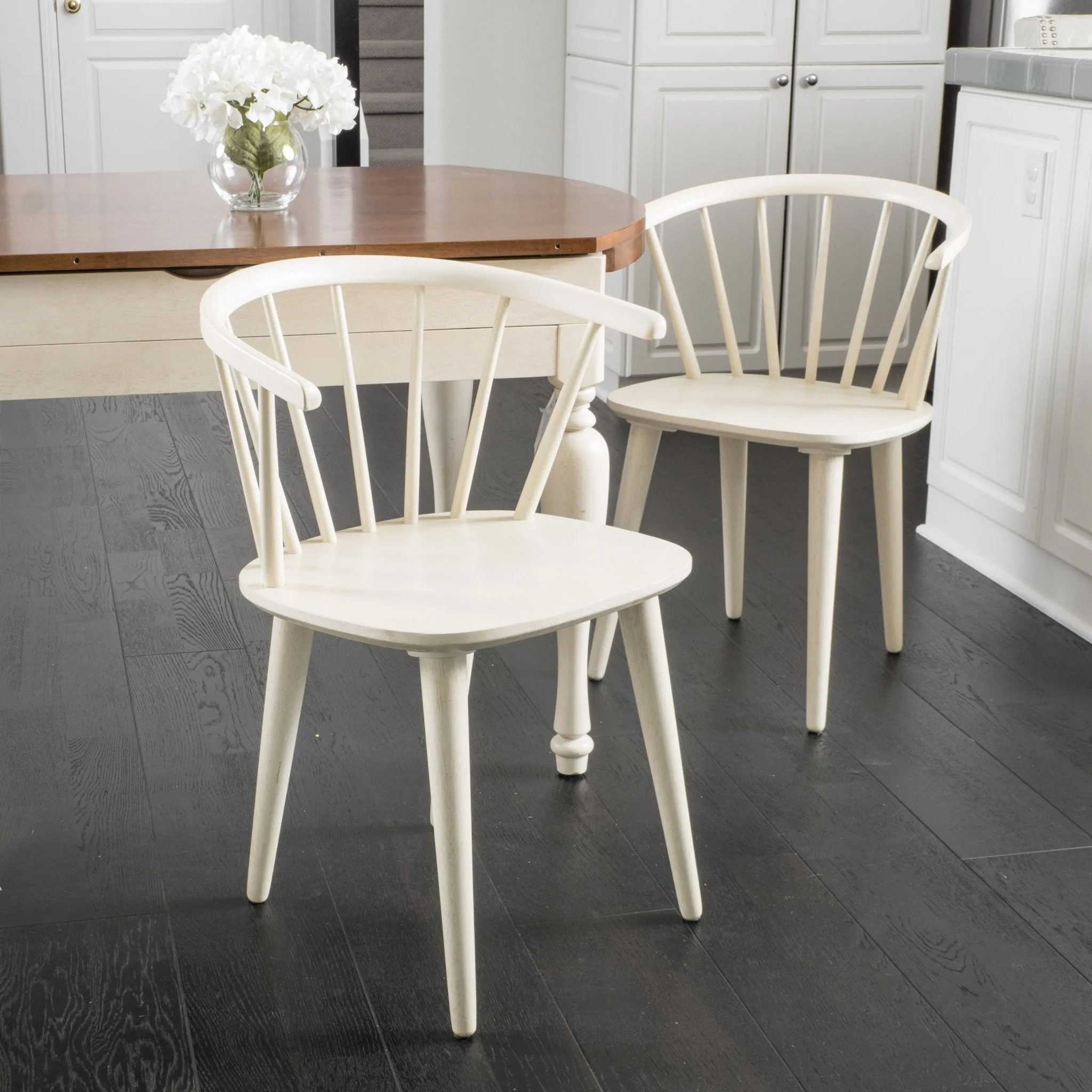 Countryside Rounded Back Spindle Dining Chair (Set of 2) - NH230692 dining table set, 6-piece dining set