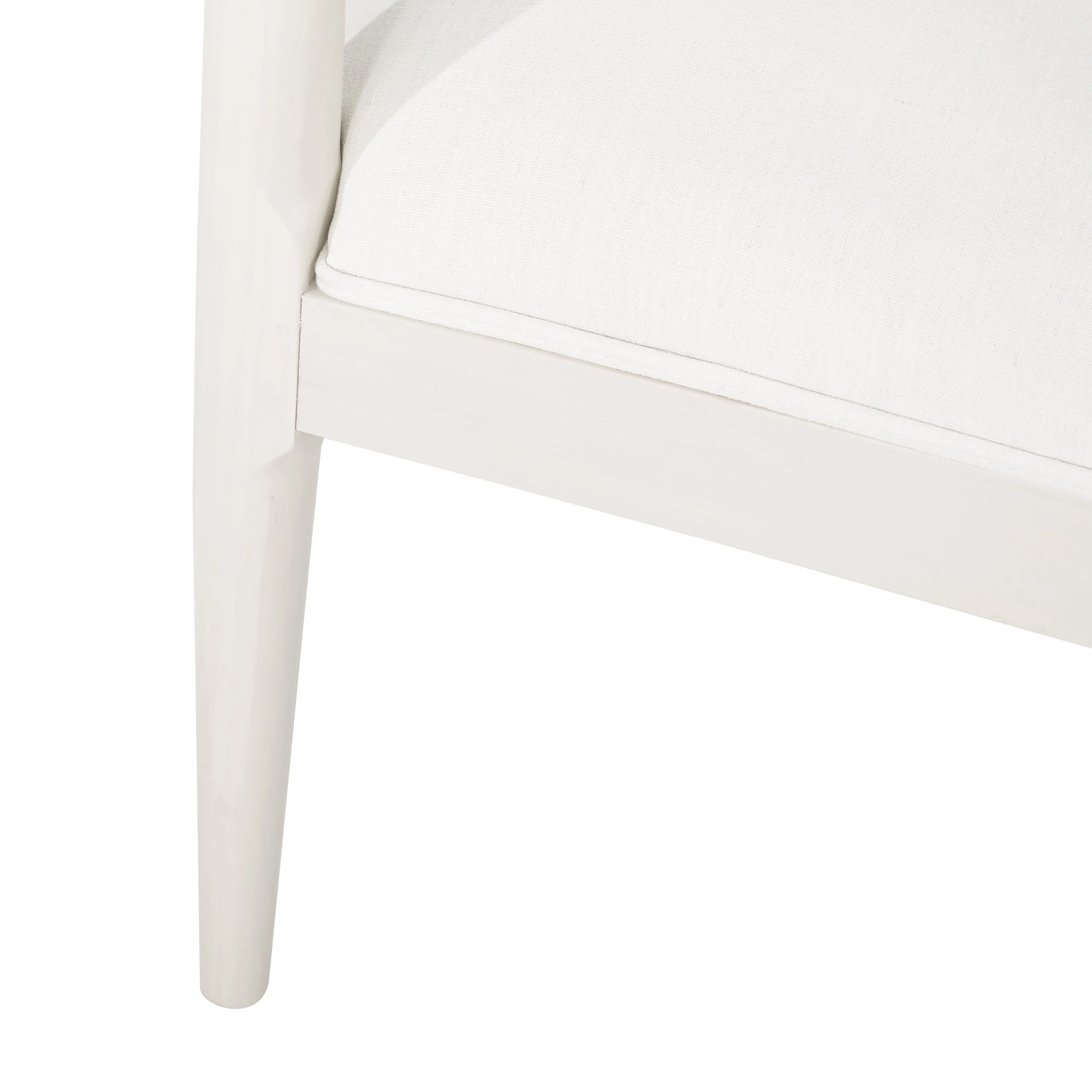 Covey Mid Century Modern Fabric Upholstered Wood Dining Chairs, Set of 2