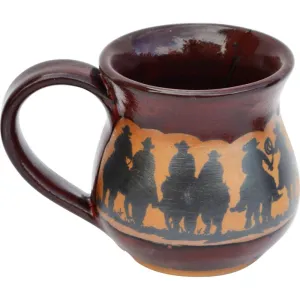 Cowboy Posse Coffee Mugs - Red toilet seat cover, slow close seat