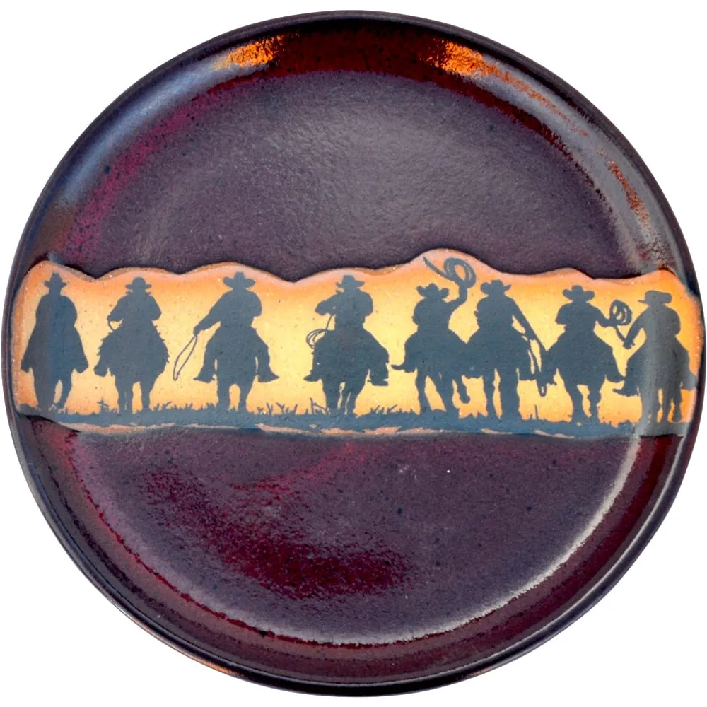 Cowboy Posse Western Dishes in Red