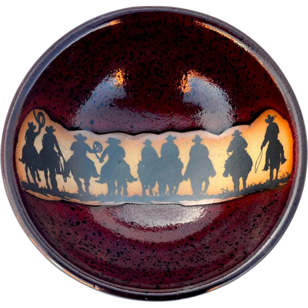 Cowboy Posse Western Dishes in Red
