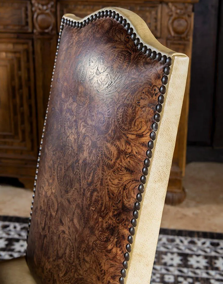 Cowboy Tool Embossed Side Chair