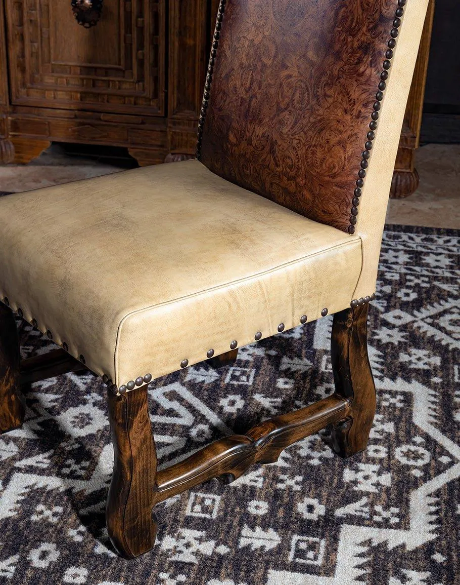 Cowboy Tool Embossed Side Chair