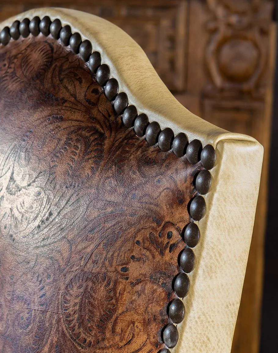 Cowboy Tool Embossed Side Chair