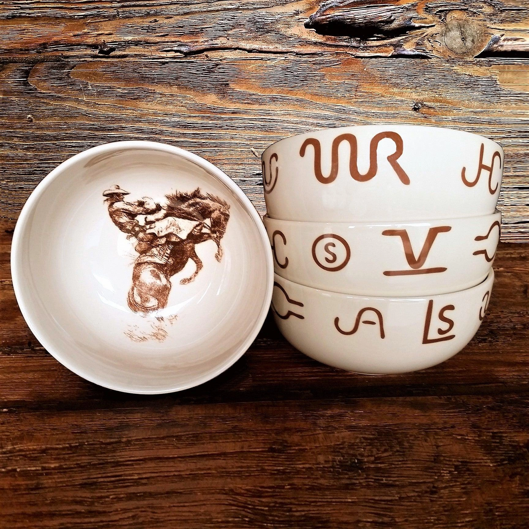Cowboy Bronc & Brands Dinnerware