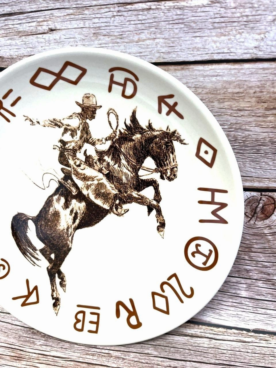 Cowboy Bronc & Brands Dinnerware