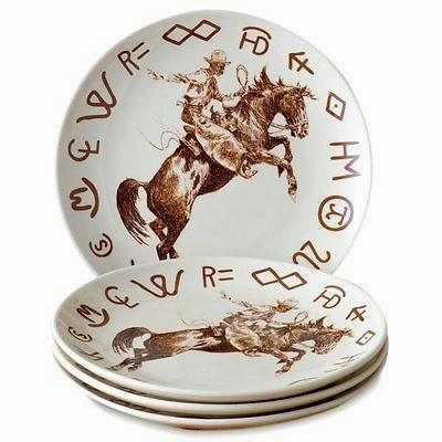 Cowboy Bronc & Brands Dinnerware