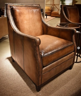 Cowboy Leather Armchair glassware set, wine glass