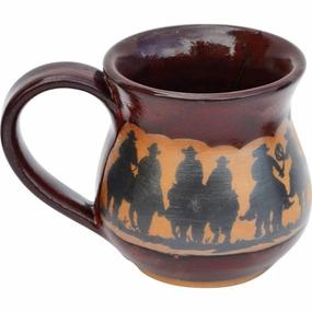 Cowboy Posse Coffee Mugs - Red toilet seat cover, slow close seat