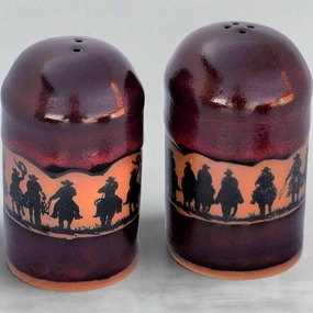 Cowboy Posse Western Salt & Pepper Shakers toilet seat cover, slow close seat
