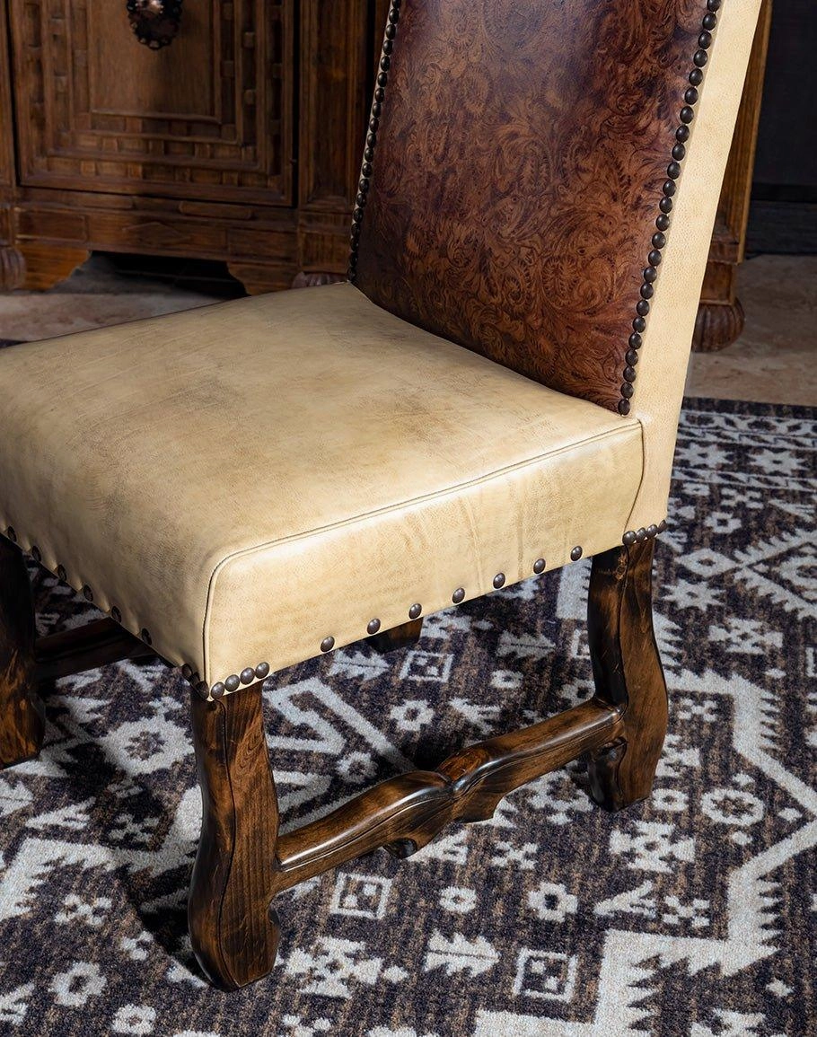 Cowboy Tool Embossed Side Chair