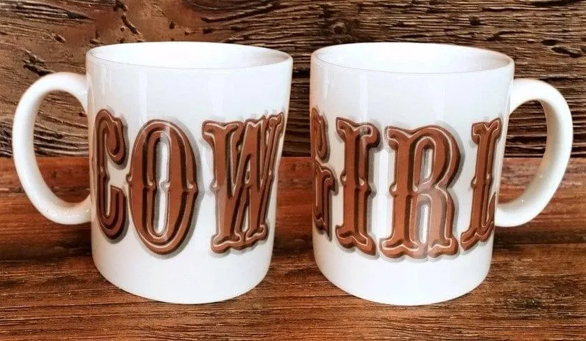 Cowgirl & Cowboy Coffee Mugs