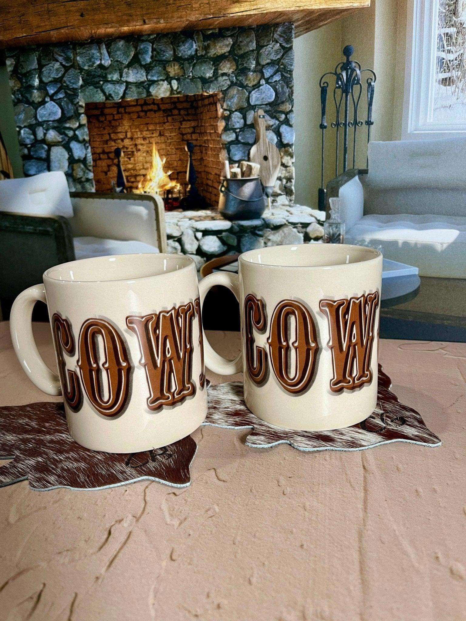 Cowgirl & Cowboy Coffee Mugs