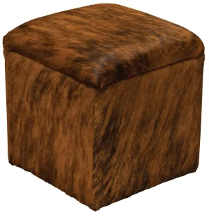 Cowhide Cube Foot Stool with Storage vanity mirror, wall mirror
