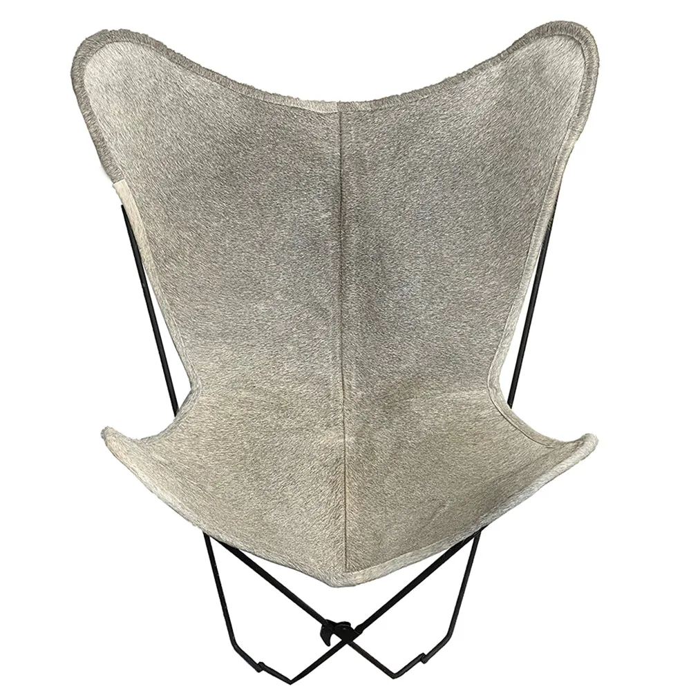 Cowhide Grey Butterfly Chair vanity mirror, wall mirror