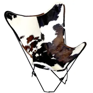 Cowhide Tricolor Butterfly Chair vanity mirror, wall mirror