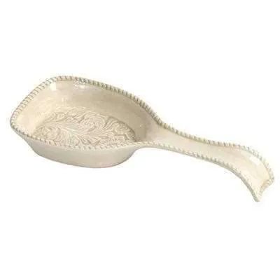 Cream Embossed Square Western Serving Bowls