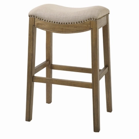 Cream Fabric Saddle Style Bar Stool glassware set, wine glass