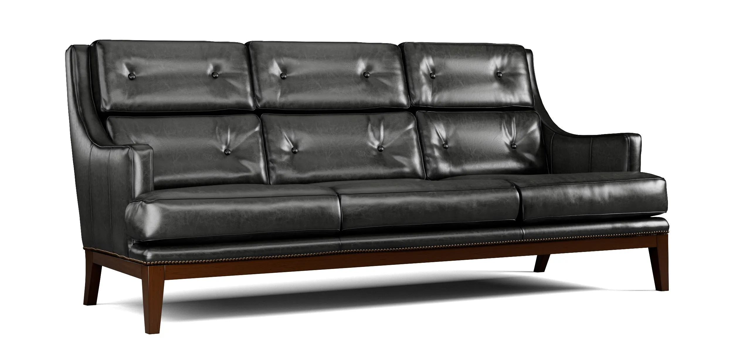 Custom Hasselback Sauvage Luxury Leather Sofa