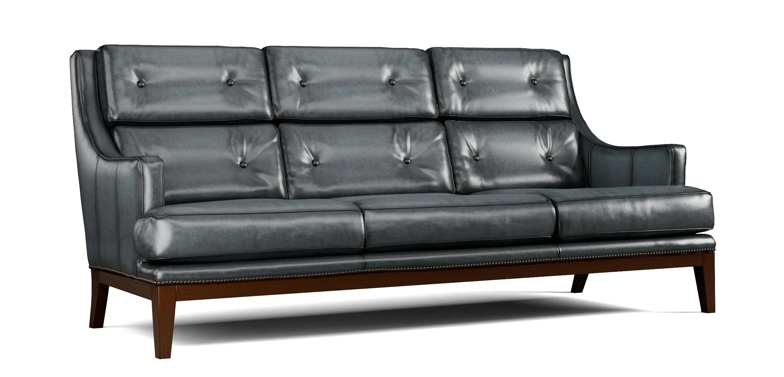 Custom Hasselback Sauvage Luxury Leather Sofa