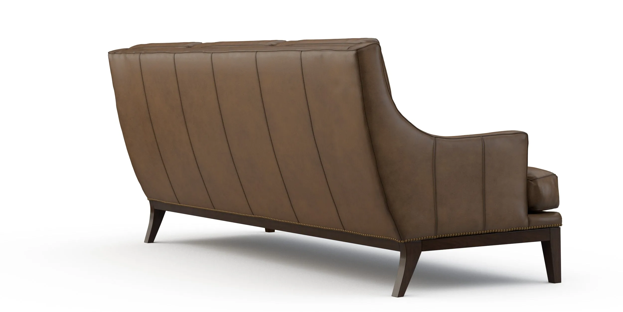 Custom Hasselback Sauvage Luxury Leather Sofa