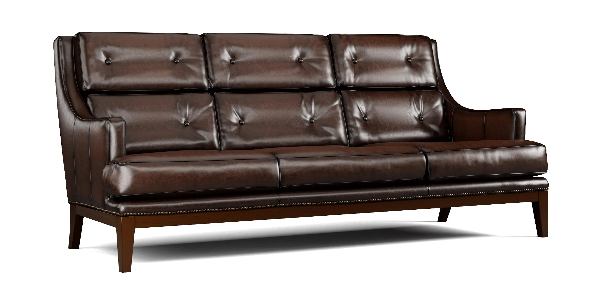 Custom Hasselback Sauvage Luxury Leather Sofa