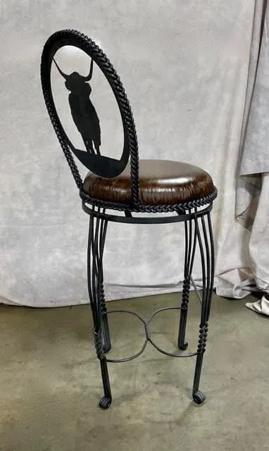 Custom Iron Lodge Bar Stools