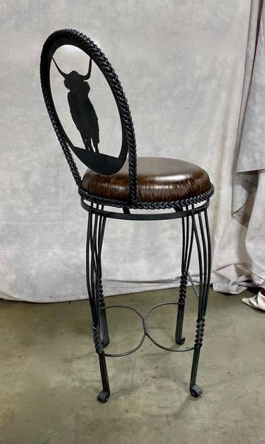 Custom Iron Lodge Bar Stools