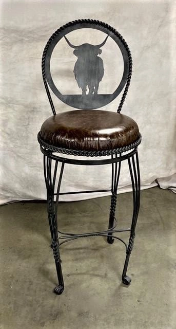 Custom Iron Lodge Bar Stools