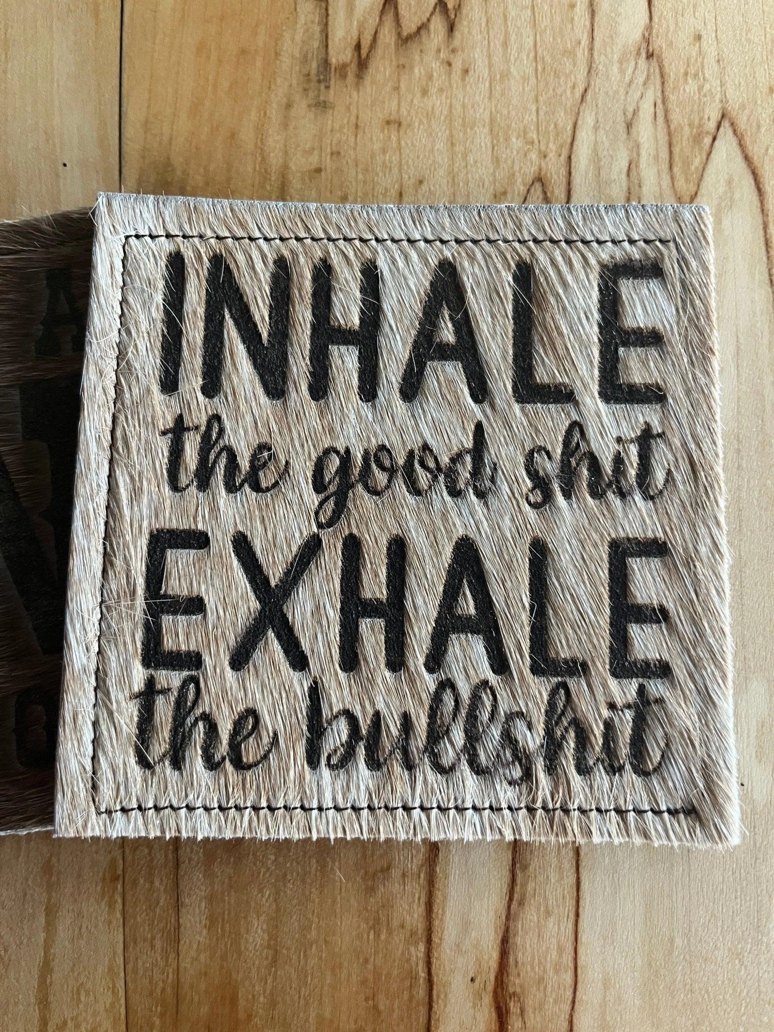 Custom Lasered Cowhide Coasters