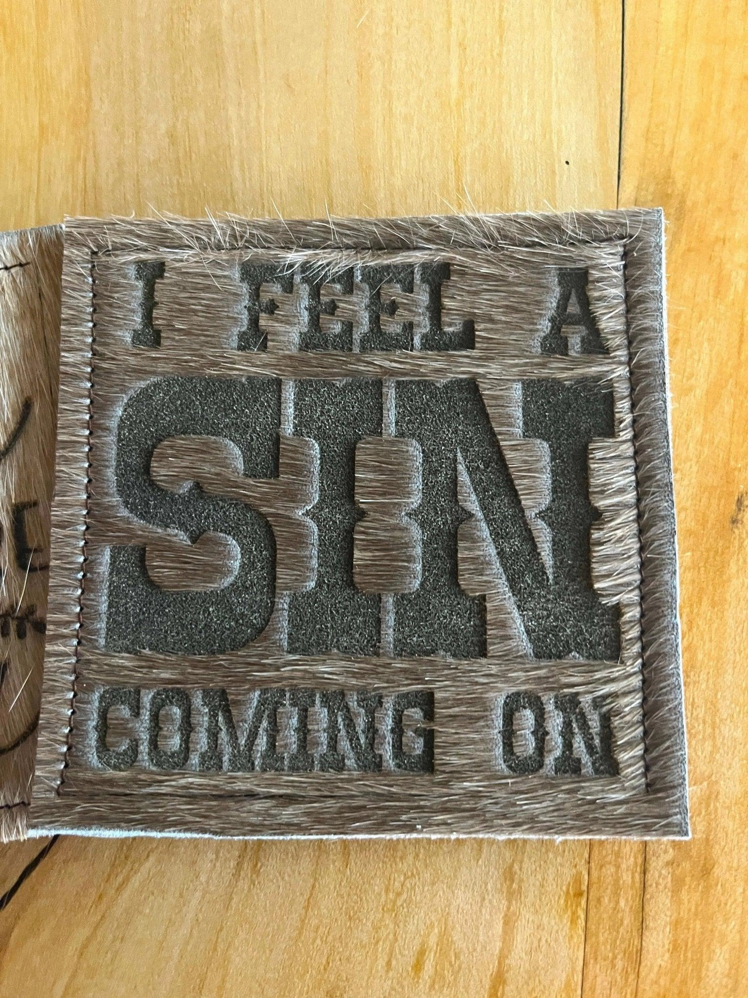 Custom Lasered Cowhide Coasters