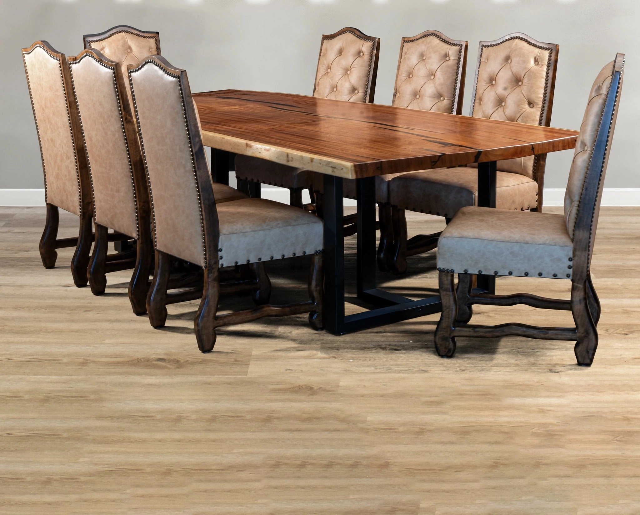 Custom Leather Dining Chairs