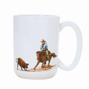 Cutting Horse Art Coffee Mug toilet seat cover, slow close seat