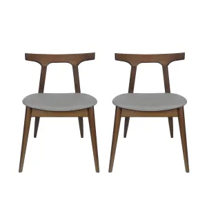 Danmore Mid Century Modern Fabric Upholstered Dining Chairs, Set of 2 dining table set, 6-piece dining set